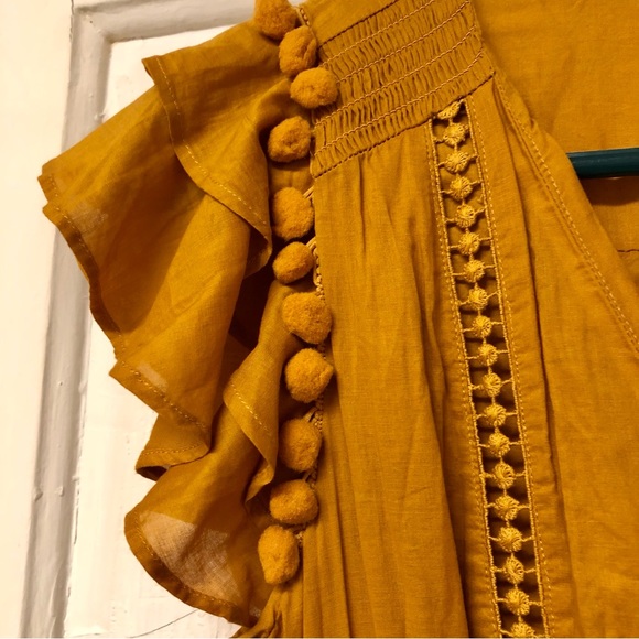 NWT J crew Point Sur Pom Pom Midi Dress - Picture 7 of 10